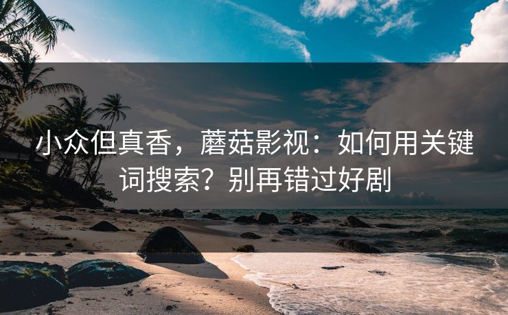 小众但真香，蘑菇影视：如何用关键词搜索？别再错过好剧